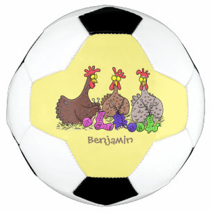 Funny breitting cartoon voetbal