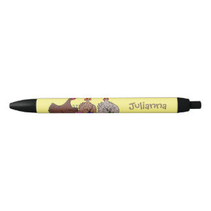 Funny breitting cartoon zwarte inkt pen