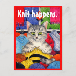 Funny breitting kat briefkaart