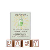 Funny Brewing Baby Shower Invitation Kaart