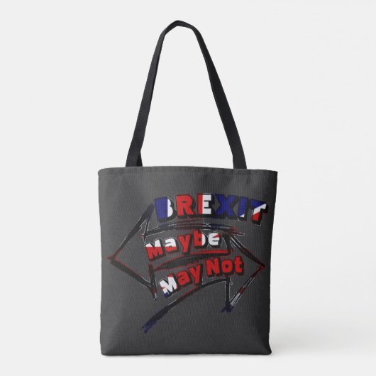 Funny Brexit UK Shopping Tote Bag (Achterkant)