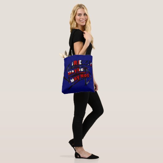Funny Brexit UK Shopping Tote Bag (Op model)