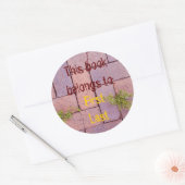 Funny Brick Walkway Photoplaat Ronde Sticker (Envelop)