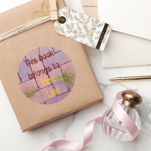 Funny Brick Walkway Photoplaat Ronde Sticker (Geschenken)