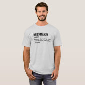 Funny Bricklayer Definition T-Shirt for Men (Voorkant volledig)