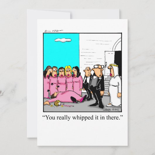 Funny Bridal Shower Kaart (Voorkant)