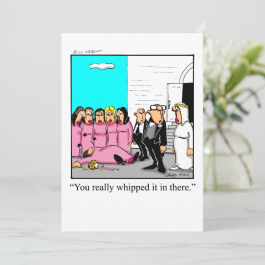 Funny Bridal Shower Kaart (Staand voorkant)