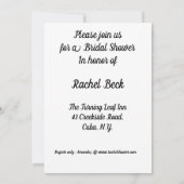 Funny Bridal Shower Kaart (Achterkant)