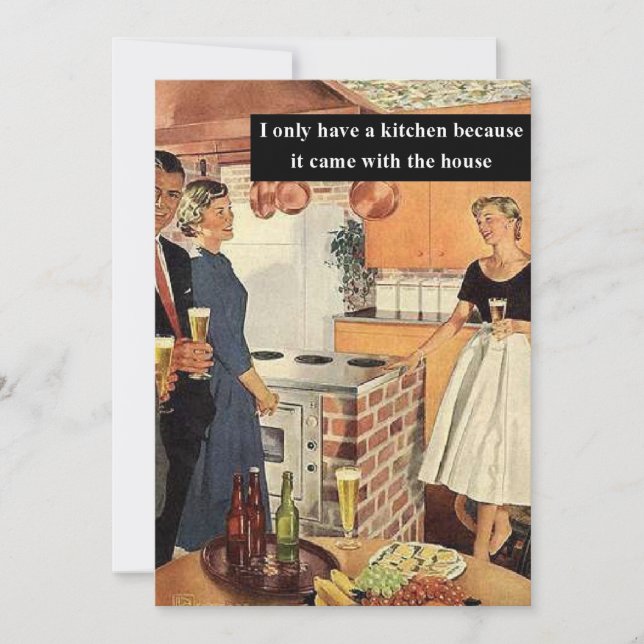 Funny Bridal Shower Vintage Look Personalized (Voorkant)