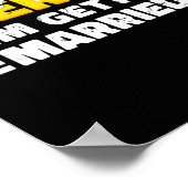 Funny Bride en Groom Bachelor Party Poster (Hoek)
