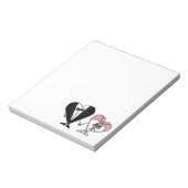 Funny Bride en Groom Hearts Notitieblok (Linkerzijde)