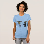 Funny Bride en Groom Moose Wedding T-shirt (Voorkant volledig)