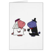 Funny Bride en Groom Wedding Cartoon (Voorkant)