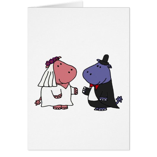 Funny Bride en Groom Wedding Cartoon (Voorkant)