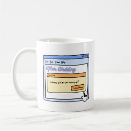 Funny Bride & Groom Gift for Bachelor Party Humor Koffiemok