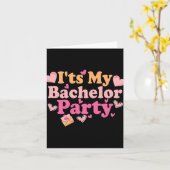 Funny Bride Groom Wedding Bachelor Bachelorette Pa Kaart (Gele Bloem)