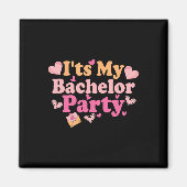 Funny Bride Groom Wedding Bachelor Bachelorette Pa Magneet (Voorkant)