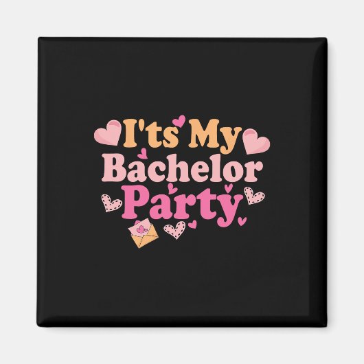 Funny Bride Groom Wedding Bachelor Bachelorette Pa Magneet (Voorkant)