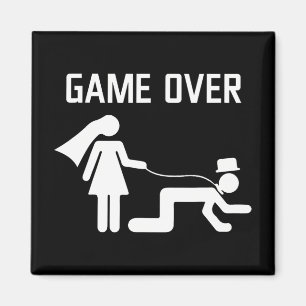 Funny Bride Groom Wedding Bachelor Bachelorette Pa Magneet