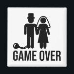 Funny Bride Groom Wedding Bachelor Bachelorette Pa Magneet<br><div class="desc">Grappige bruid bruidegom bruiloft Bachelor vrijgezellenfeest 2</div>
