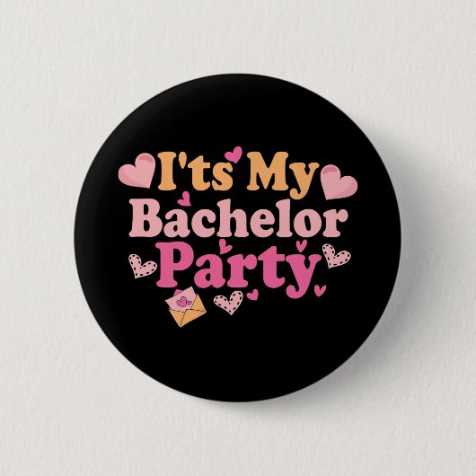 Funny Bride Groom Wedding Bachelor Bachelorette Pa Ronde Button 5,7 Cm (Voorkant)