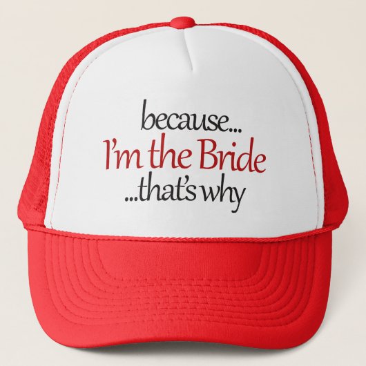 Funny Bride to Be is een bruisende bridezilla humo Trucker Pet (Voorkant)