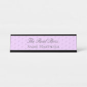 Funny Bride Wedding Name Bord Bureau Naambordje (Voorkant)