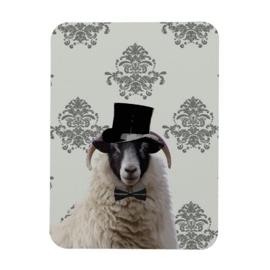 Funny bridegroom schaap bovenin magneet (Verticaal)