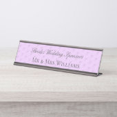 Funny Brides Ouders Trouwnaam Bord Bureau Naambordje (Voorkant)