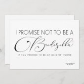 Funny Bridesmaid / Maid of Honor BRIDEZILLA Kaart (Voorkant / Achterkant)