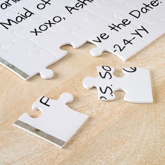 Funny Bridesmaid / Maid of Honor proposal foto Legpuzzel (Zijkant)