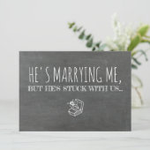 Funny Bridesmaid / Maid of Honor proposal Kaart (Staand voorkant)