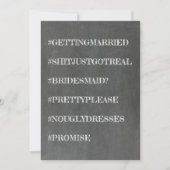 Funny Bridesmaid / Maid of Honor proposal Kaart (Voorkant)