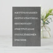 Funny Bridesmaid / Maid of Honor proposal Kaart (Staand voorkant)