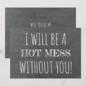 Funny Bridesmaid / Maid of Honor proposal Kaart (Voorkant / Achterkant)