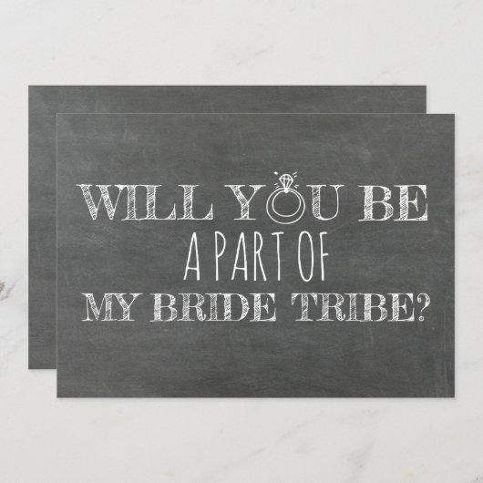 Funny Bridesmaid / Maid of Honor proposal Kaart (Voorkant / Achterkant)