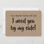 Funny Bridesmaid / Maid of Honor proposal Kaart (Voorkant)