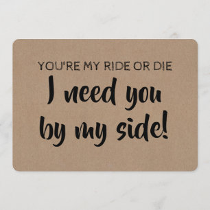 Funny Bridesmaid / Maid of Honor proposal Kaart