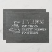 Funny Bridesmaid / Maid of Honor proposal Kaart (Voorkant / Achterkant)