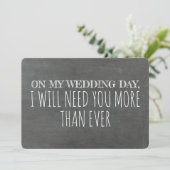 Funny Bridesmaid / Maid of Honor proposal Kaart (Staand voorkant)