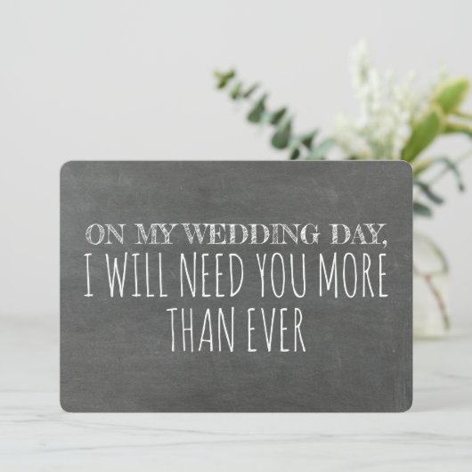 Funny Bridesmaid / Maid of Honor proposal Kaart (Staand voorkant)