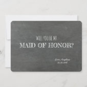 Funny Bridesmaid / Maid of Honor proposal Kaart (Achterkant)