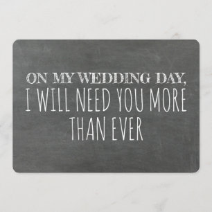 Funny Bridesmaid / Maid of Honor proposal Kaart