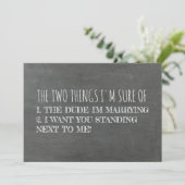 Funny Bridesmaid / Maid of Honor proposal Kaart (Staand voorkant)