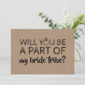 Funny Bridesmaid / Maid of Honor proposal Kaart (Staand voorkant)