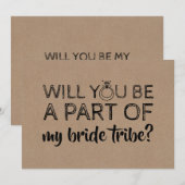 Funny Bridesmaid / Maid of Honor proposal Kaart (Voorkant / Achterkant)