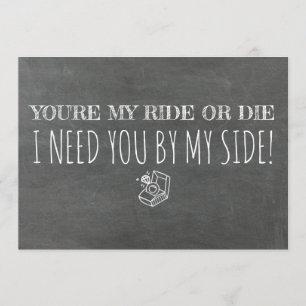 Funny Bridesmaid / Maid of Honor proposal Kaart