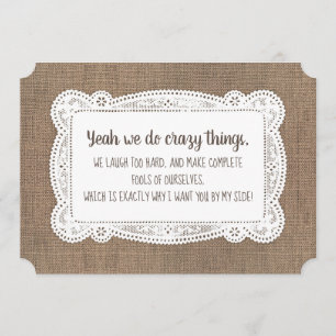 Funny Bridesmaid / Maid of Honor proposal Kaart