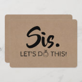 Funny Bridesmaid / Maid of Honor proposal Kaart (Voorkant / Achterkant)