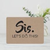 Funny Bridesmaid / Maid of Honor proposal Kaart (Staand voorkant)